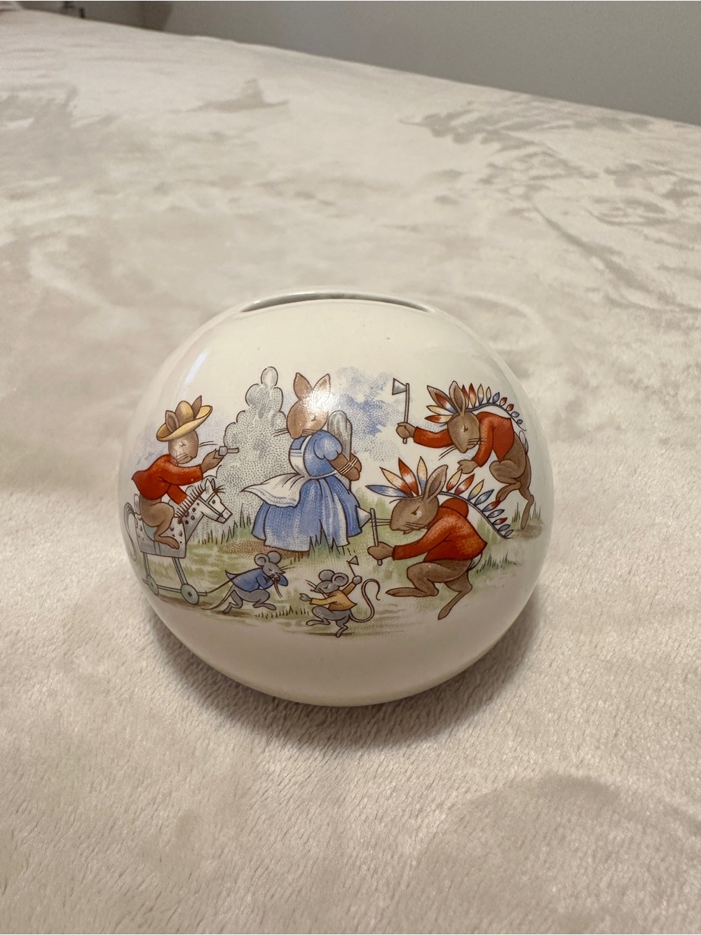 Royal Daulton Bunnykins Round Piggy Bank